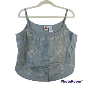 Looney Tunes Gray Tweety Bird Vintage Y2K Crop Top Size L